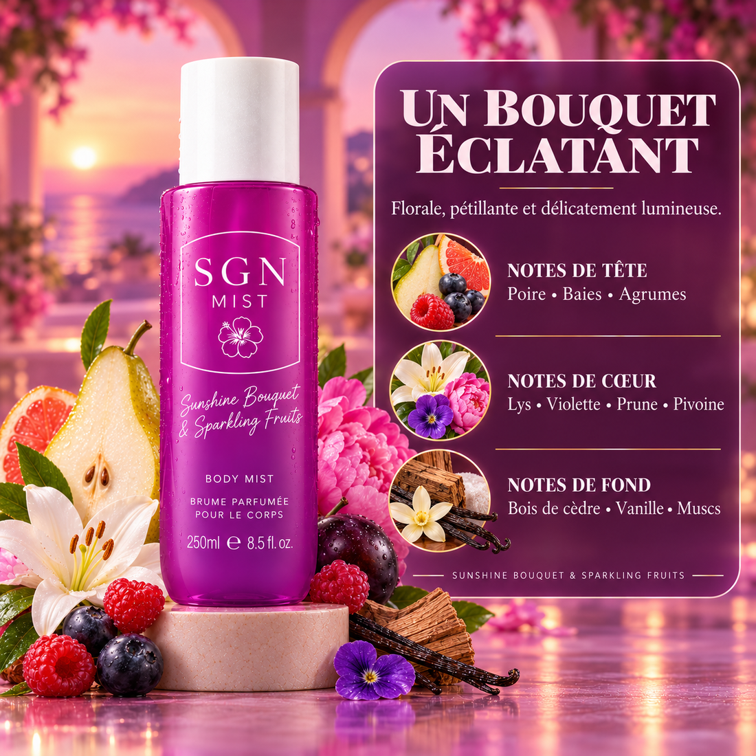 SGN-MIST  Bouquet Solaire & Fruits Pétillants