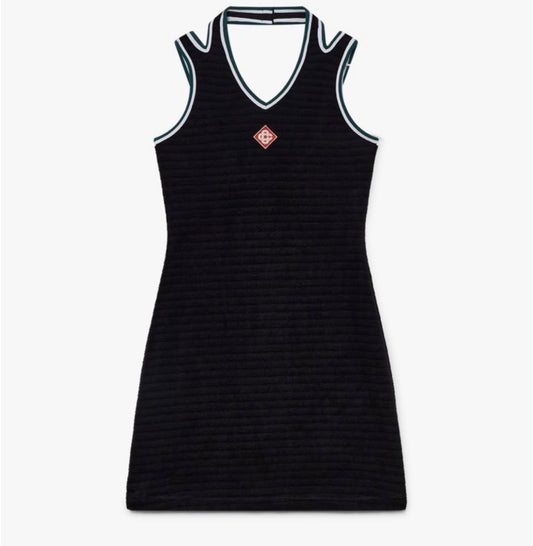 Robe Tennis en velours texturé
