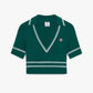 Ensemble en maille verte
