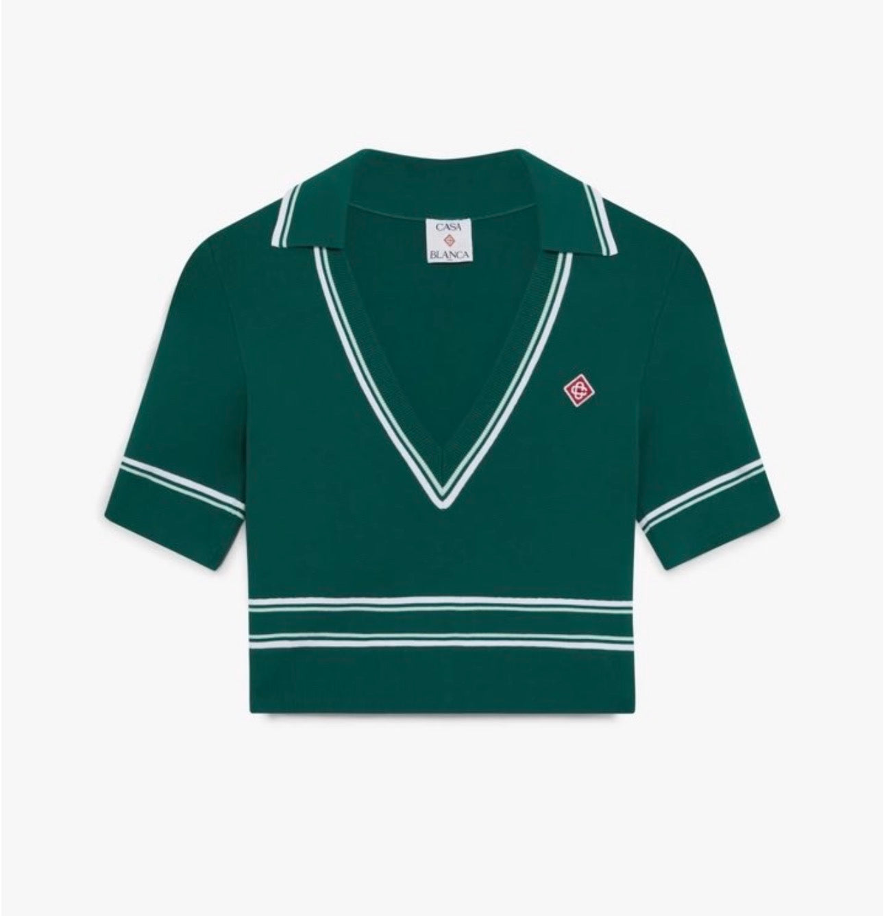 Ensemble en maille verte