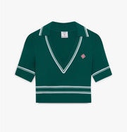 Ensemble en maille verte