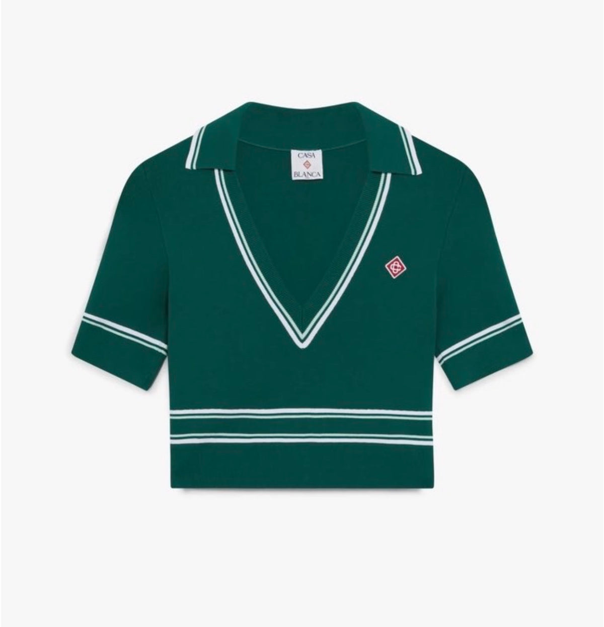 Ensemble en maille verte