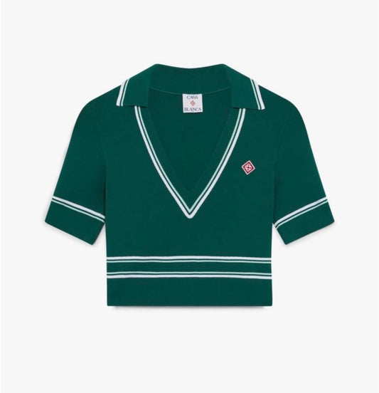 Ensemble en maille verte